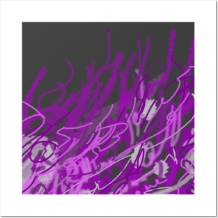 Royalty Purple abstract digital art Posters and Art